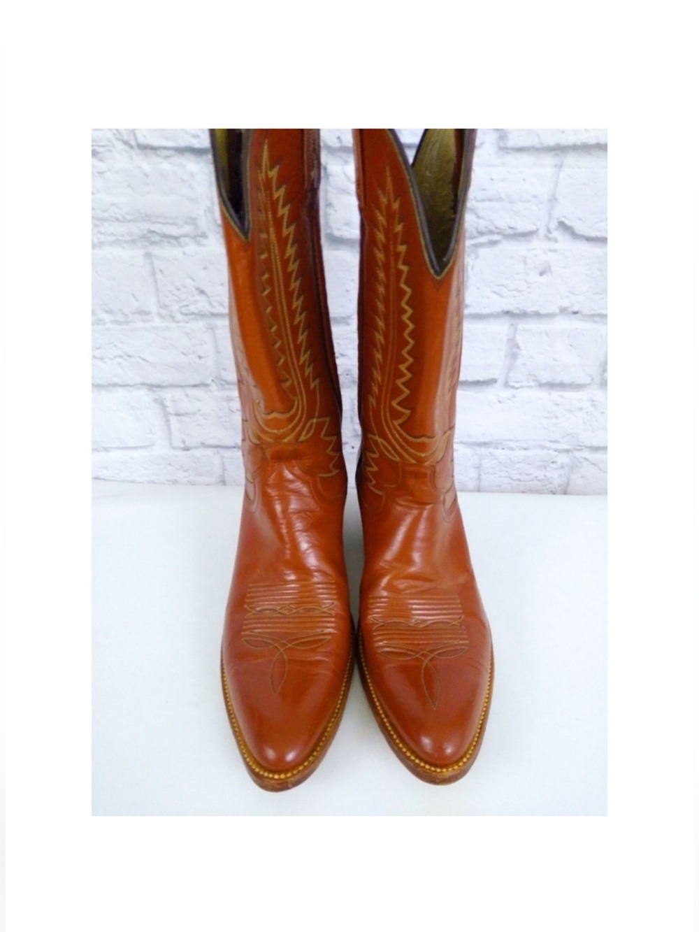 Dan Post Cowboy Western Boots Brown Leather 12B